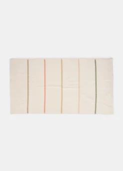 Asciugamano da bagno in cotone con righe multicolore