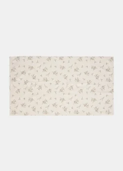 Asciugamano da bagno in cotone con stampa fiori