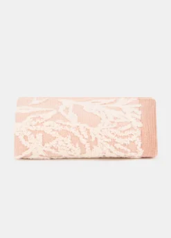 Asciugamano ospiti con motivo a fiori jacquard