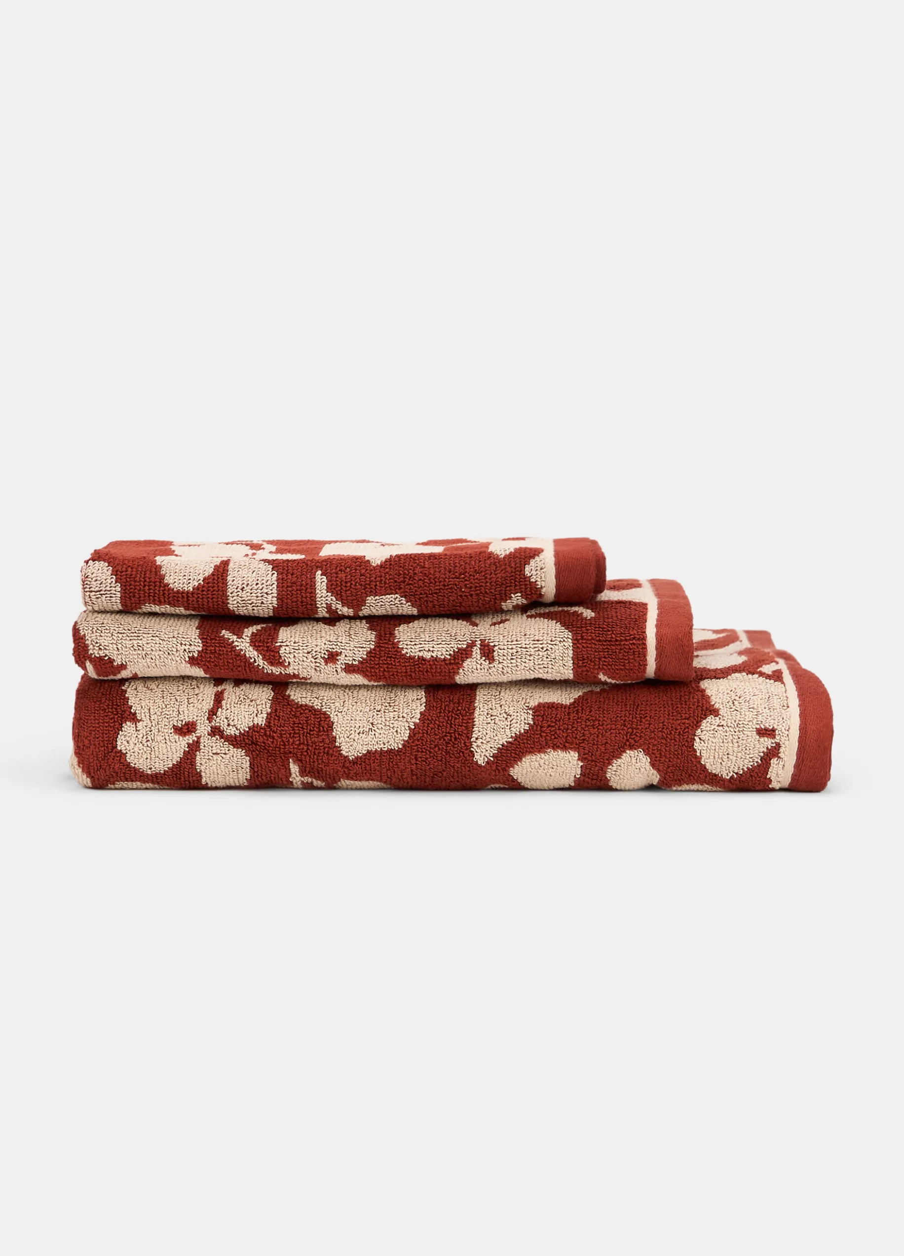 Asciugamano ospiti in spugna effetto jacquard