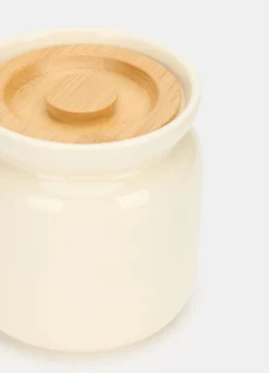 Barattolino in ceramica con coperchio