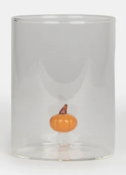 Bicchiere con zucchetta decorativa