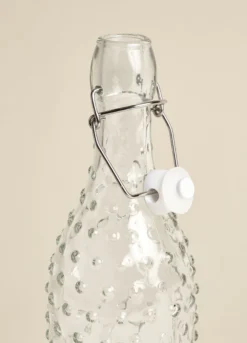 Bottiglia in vetro motivo 3D