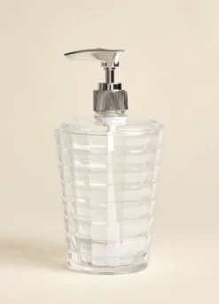 Dispenser sapone in plastica lavorata