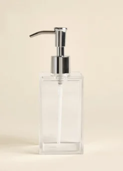 Dispenser sapone squadrato in plastica