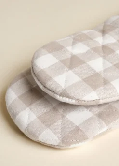 Guanto da cucina in cotone a quadretti