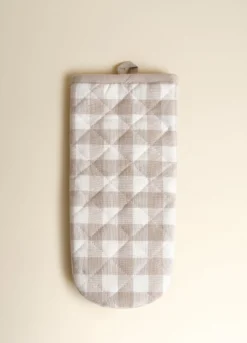 Guanto da cucina in cotone a quadretti