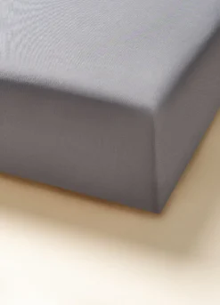 Lenzuolo singolo con angoli in cotone effetto mélange