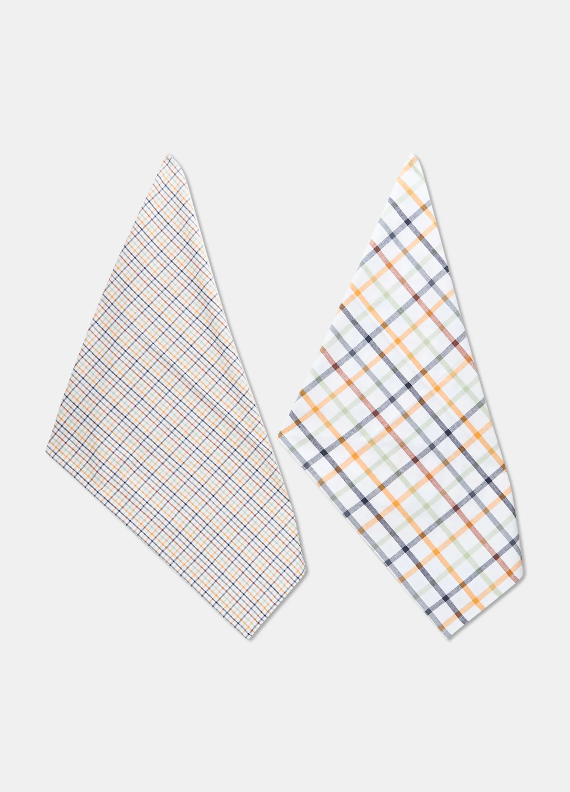2 pack strofinacci a quadri multicolore