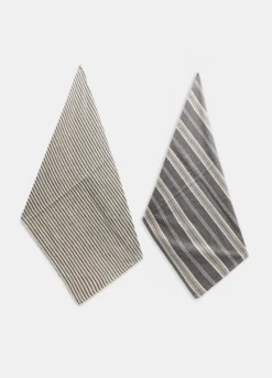 2 pack strofinacci da cucina in cotone a righe