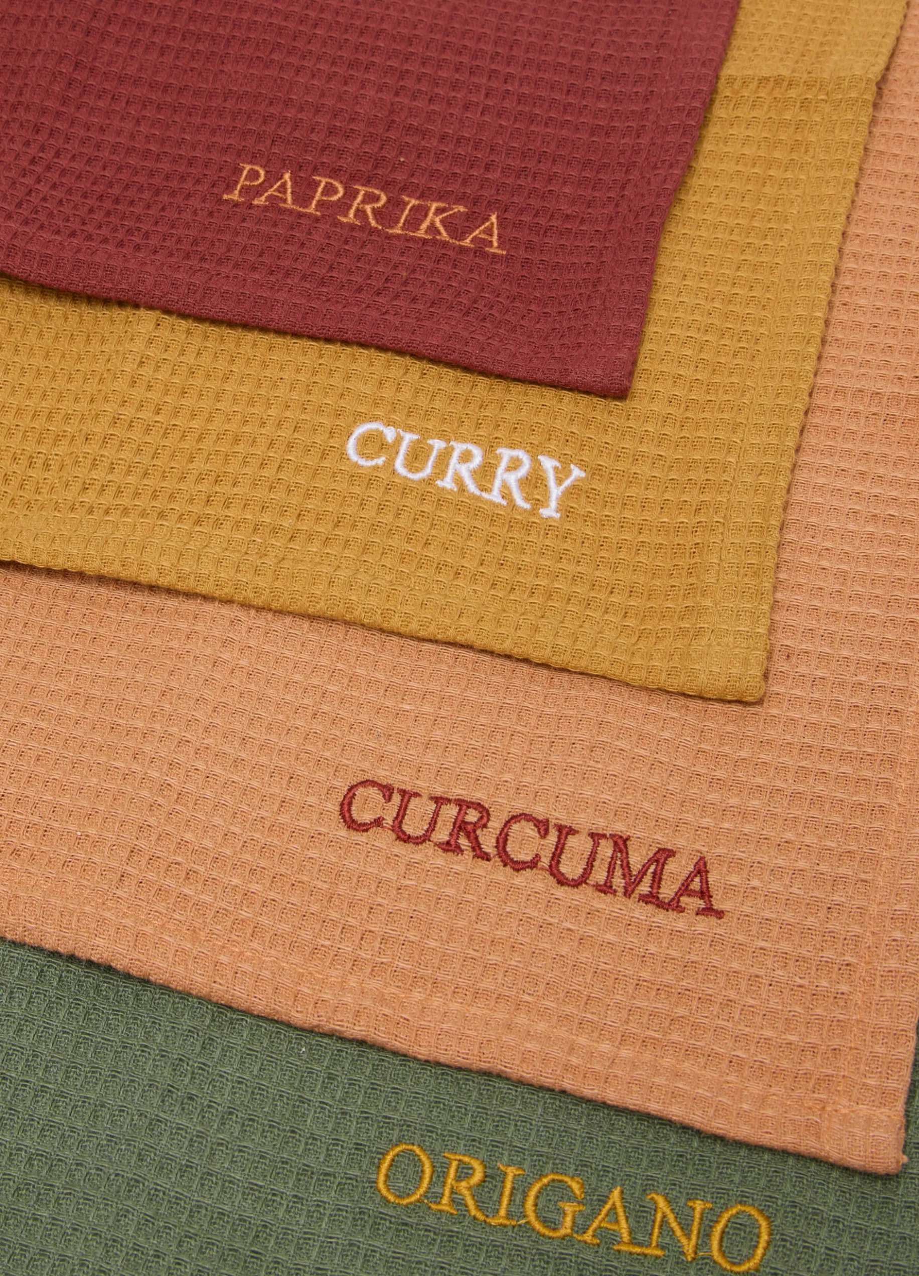 4 pack strofinacci da cucina in cotone a nido d'ape