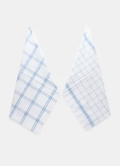2 pack strofinacci in cotone a quadretti