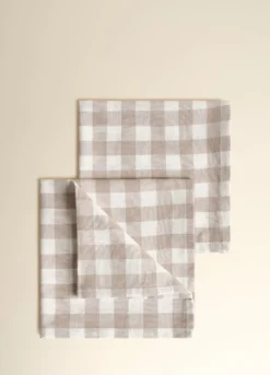 2 pack tovaglioli in cotone a quadretti