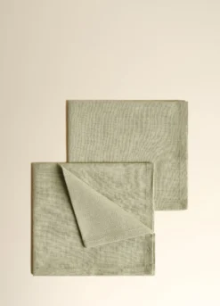 2 pack tovaglioli in puro cotone mélange