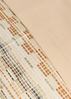 Parure copripiumino matrimoniale con motivo geometrico