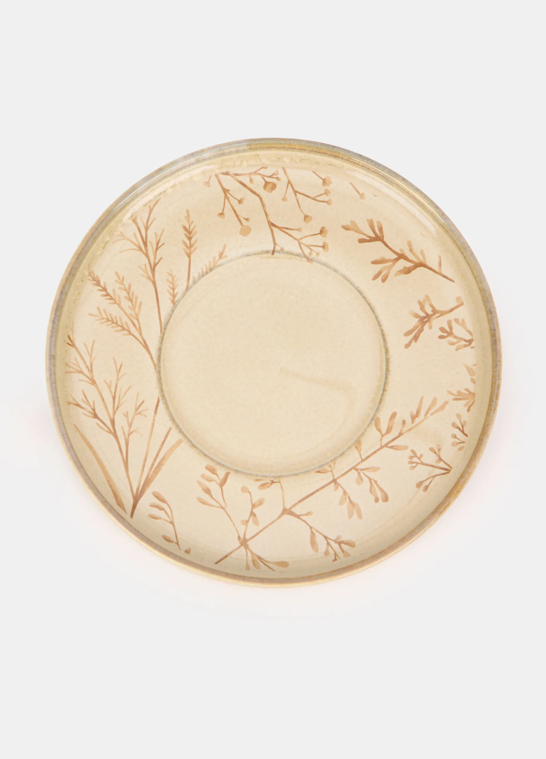 Piattino per tazza in ceramica dipinta