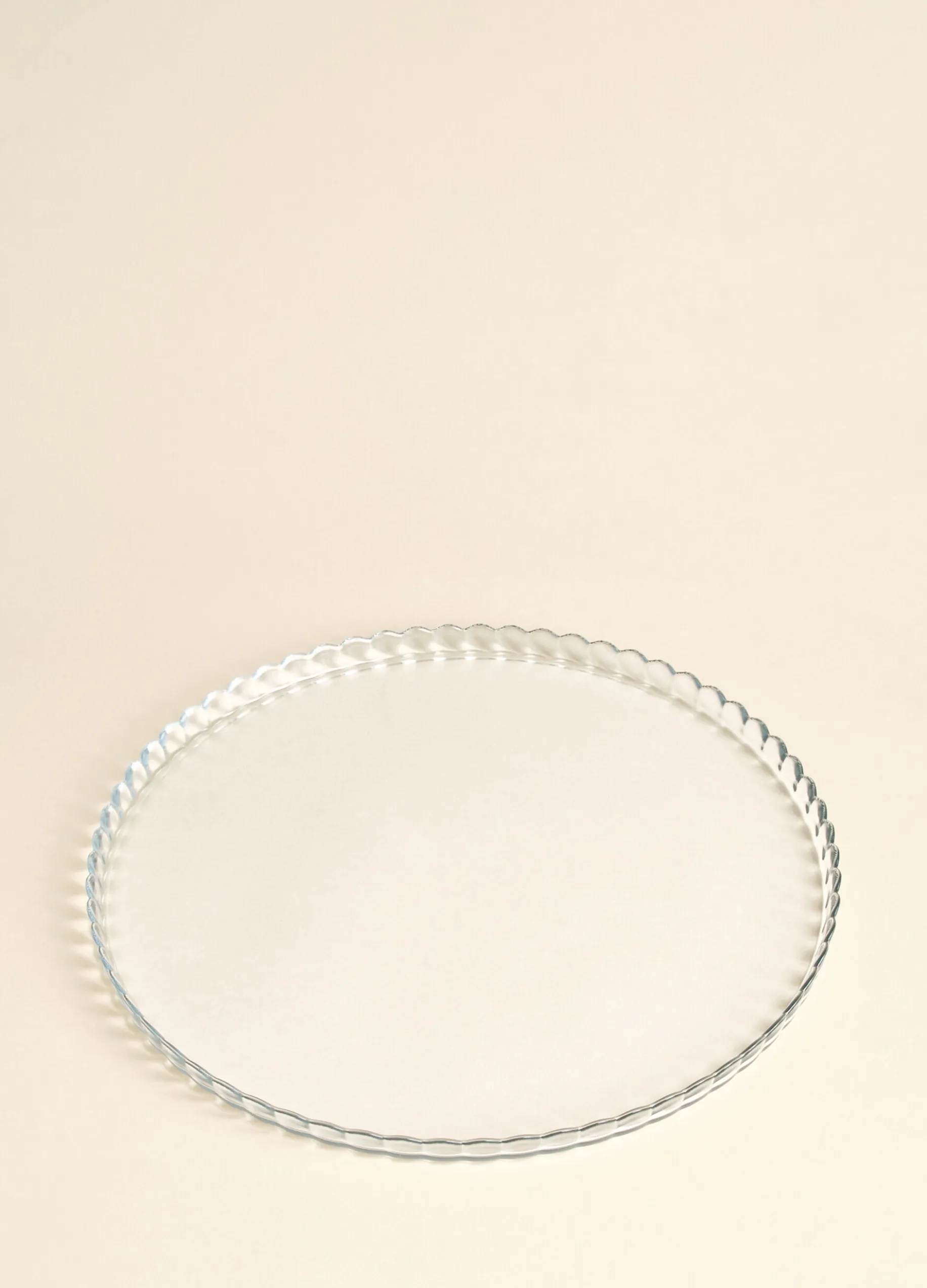 Piatto per torte in vetro
