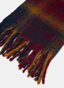 Plaid a fantasia scozzese con frange