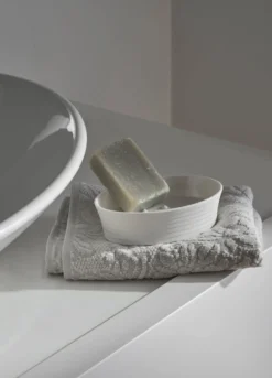Porta sapone a righe in plastica