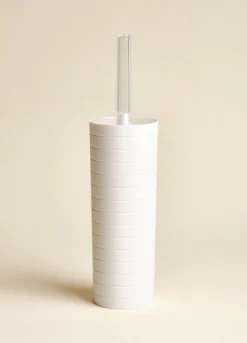 Porta scopino a righe in plastica