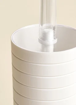Porta scopino a righe in plastica