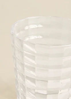 Porta spazzolino in plastica lavorata
