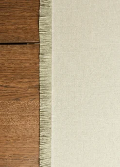 Runner bio in puro cotone sfrangiato