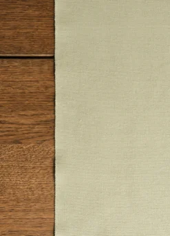 Runner in cotone bio con frange