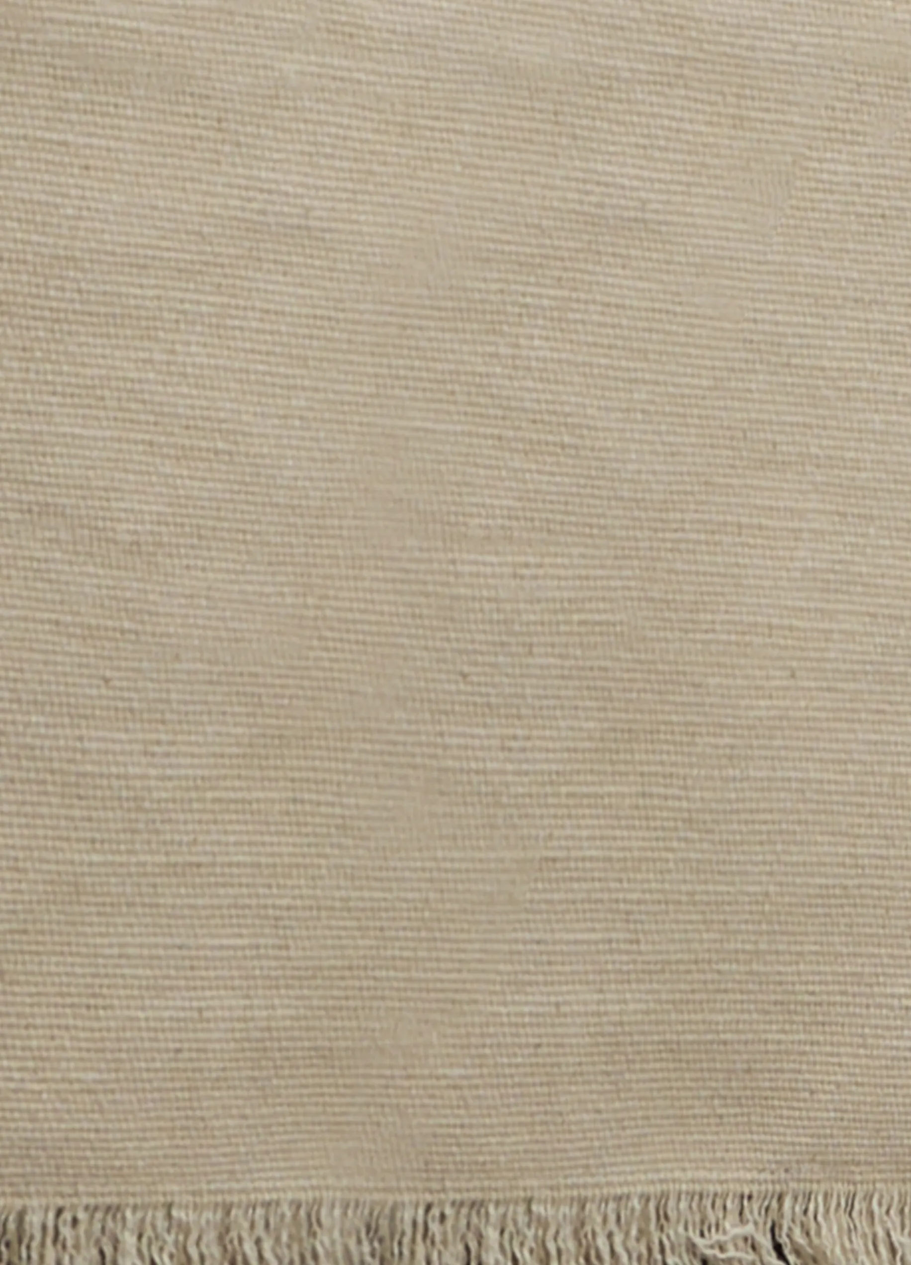 Runner in cotone grezzo con frange