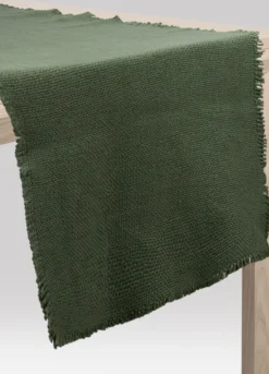 Runner in cotone sfrangiato