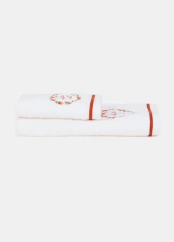 Set asciugamani con ricamo Hello Fall