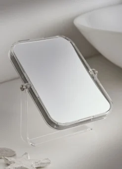 Specchio da tavolo con bordi in plastica