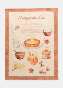 Strofinaccio con stampa Pumpkin Pie