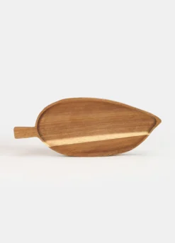 Tagliere da cucina a foglia in legno di acacia
