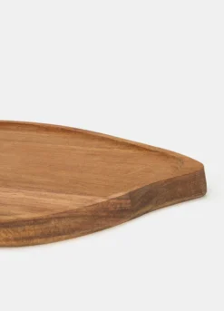 Tagliere da cucina grande a foglia in legno di acacia