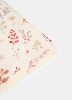 Tappetino bagno in microfibra a fiori