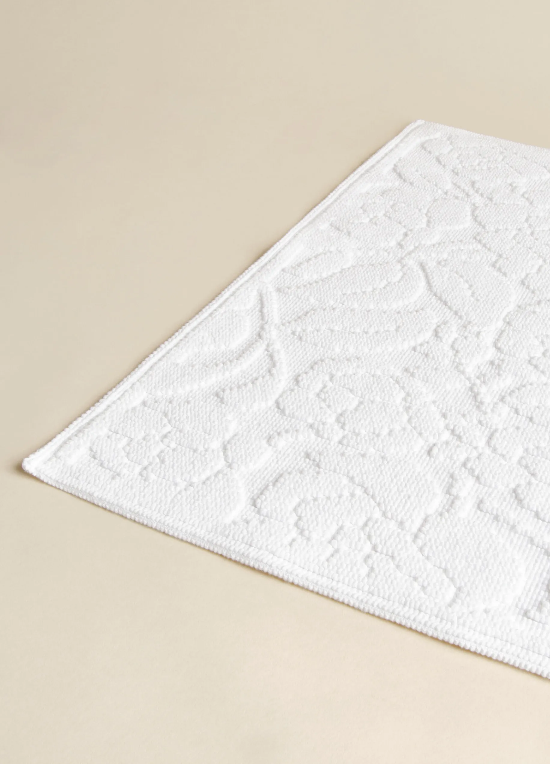 Tappeto in puro cotone jacquard Made in Portugal