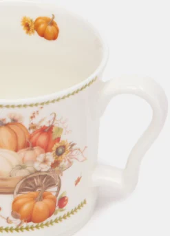 Tazza in ceramica con stampa zucca