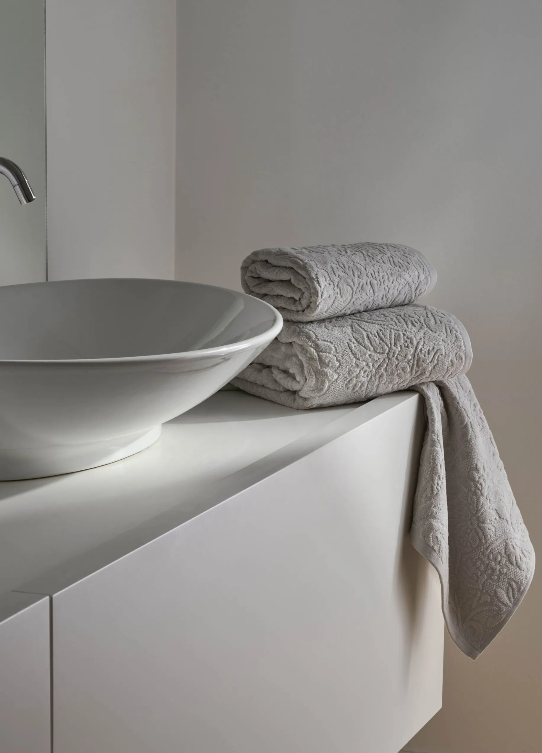 Telo da bagno in puro cotone jacquard Made in Portugal