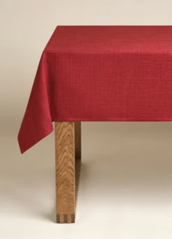 Tovaglia per tavolo rotondo effetto lino