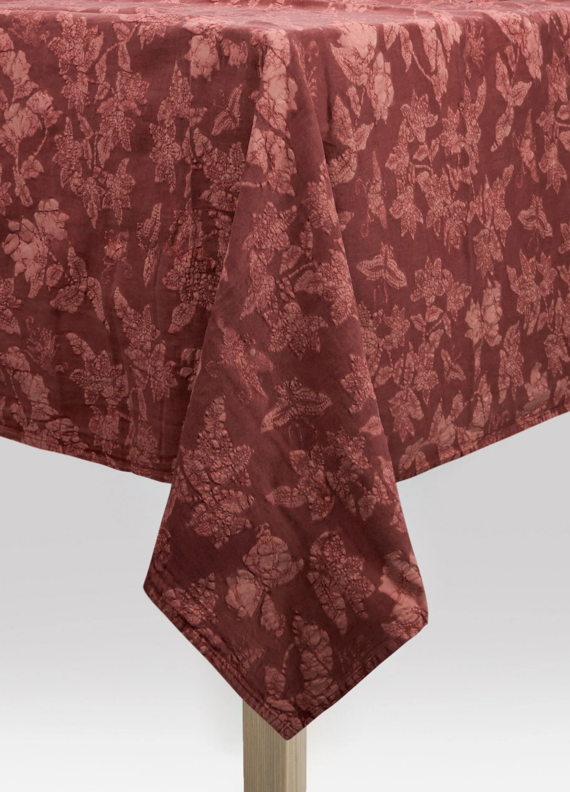 Tovaglia 6 posti in cotone lavato con stampa jacquard