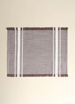 Tovaglietta americana in cotone con frange