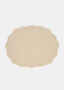 Tovaglietta ricamata in cotone lavato