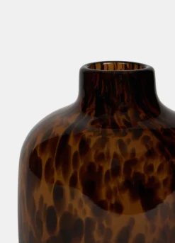 Vaso medio in vetro maculato