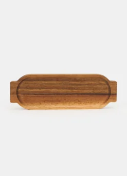 Vassoio piccolo ovale in legno di acacia