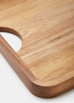 Vassoio rettangolare in legno di acacia
