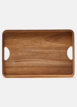 Vassoio rettangolare in legno di acacia