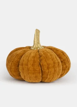 Zucca decorativa media con dettaglio oro